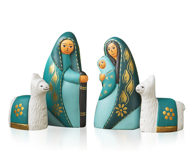 Tranquil Teal Nativity - CJ Gift Shoppe