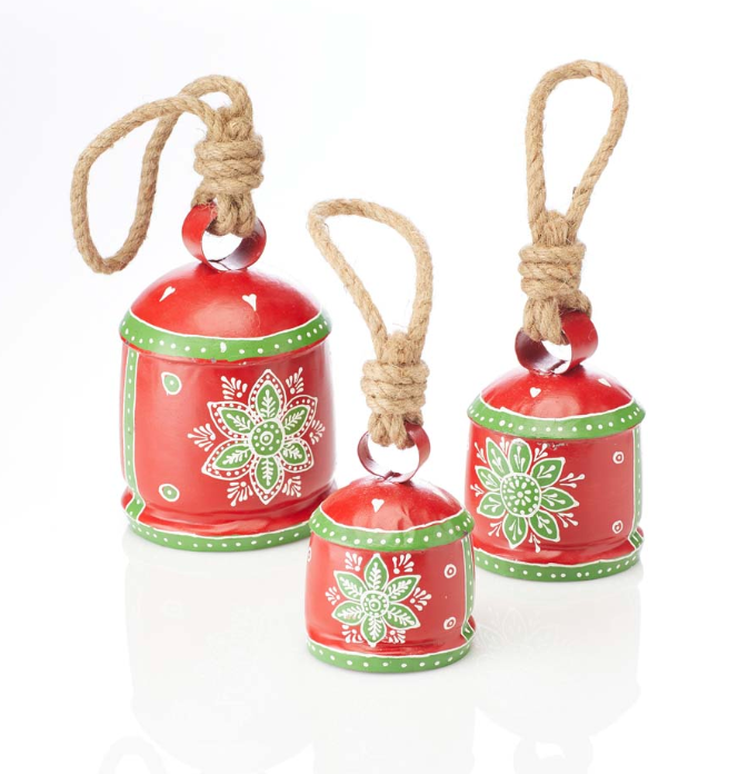 Recycled Holiday Bell-Medium - CJ Gift Shoppe