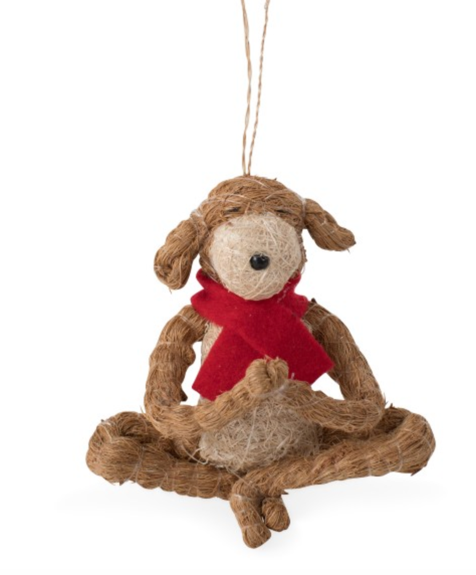 Yoga Dog Ornament - CJ Gift Shoppe