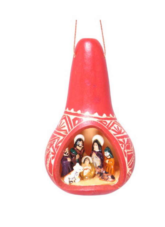 Nativity Gourd Ornament - CJ Gift Shoppe