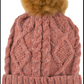 Braided Knit Pom Pom Hat - CJ Gift Shoppe