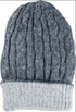 Reversible Cable Knit Beanie Hat