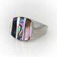 Men's Inlaid Silver Ring - CJ Gift Shoppe