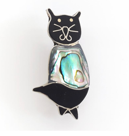 Abalone & Mother of Pearl Pin Brooch - CJ Gift Shoppe