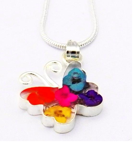 Wildflower Inlaid Necklaces - CJ Gift Shoppe