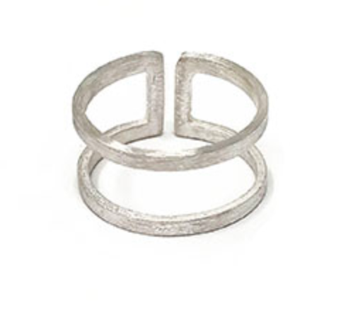 Parallel Bar Silver Ring - CJ Gift Shoppe