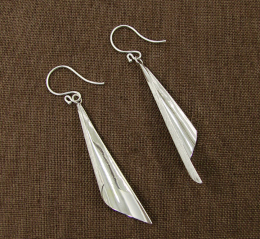 Silver Conical Earrings - CJ Gift Shoppe