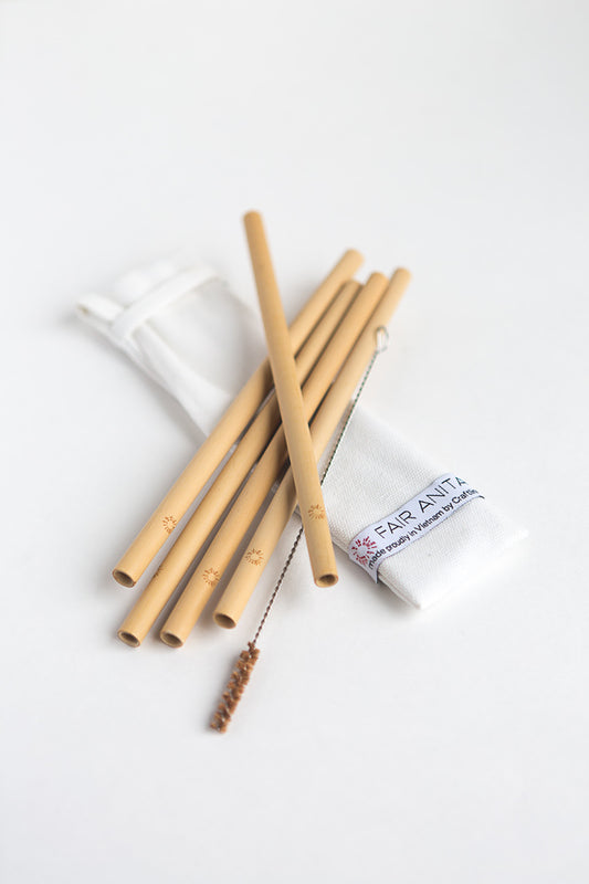 Sustainable Bamboo Straw Set - CJ Gift Shoppe