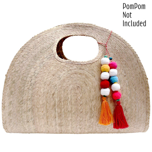 Tula - Palm Tote Bag Half Circle