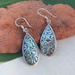 Women's Peace Collection - Burung Earrings with Abalone - Sterling Silver, Indonesia