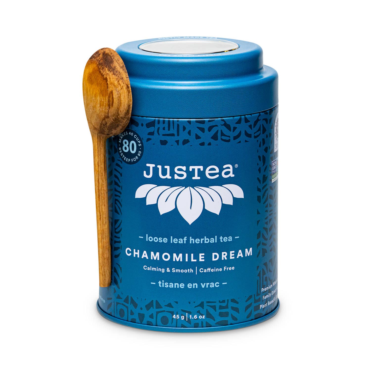JusTea - Chamomile Dream Tin with Spoon - CJ Gift Shoppe