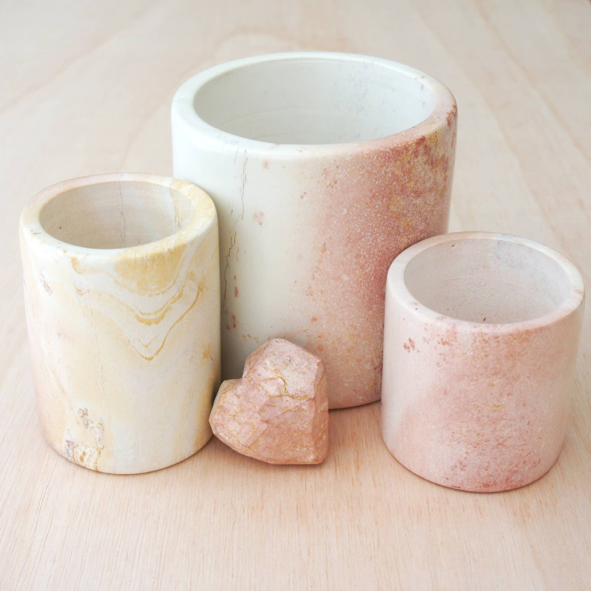 Small Natural Cylinder Planter - CJ Gift Shoppe