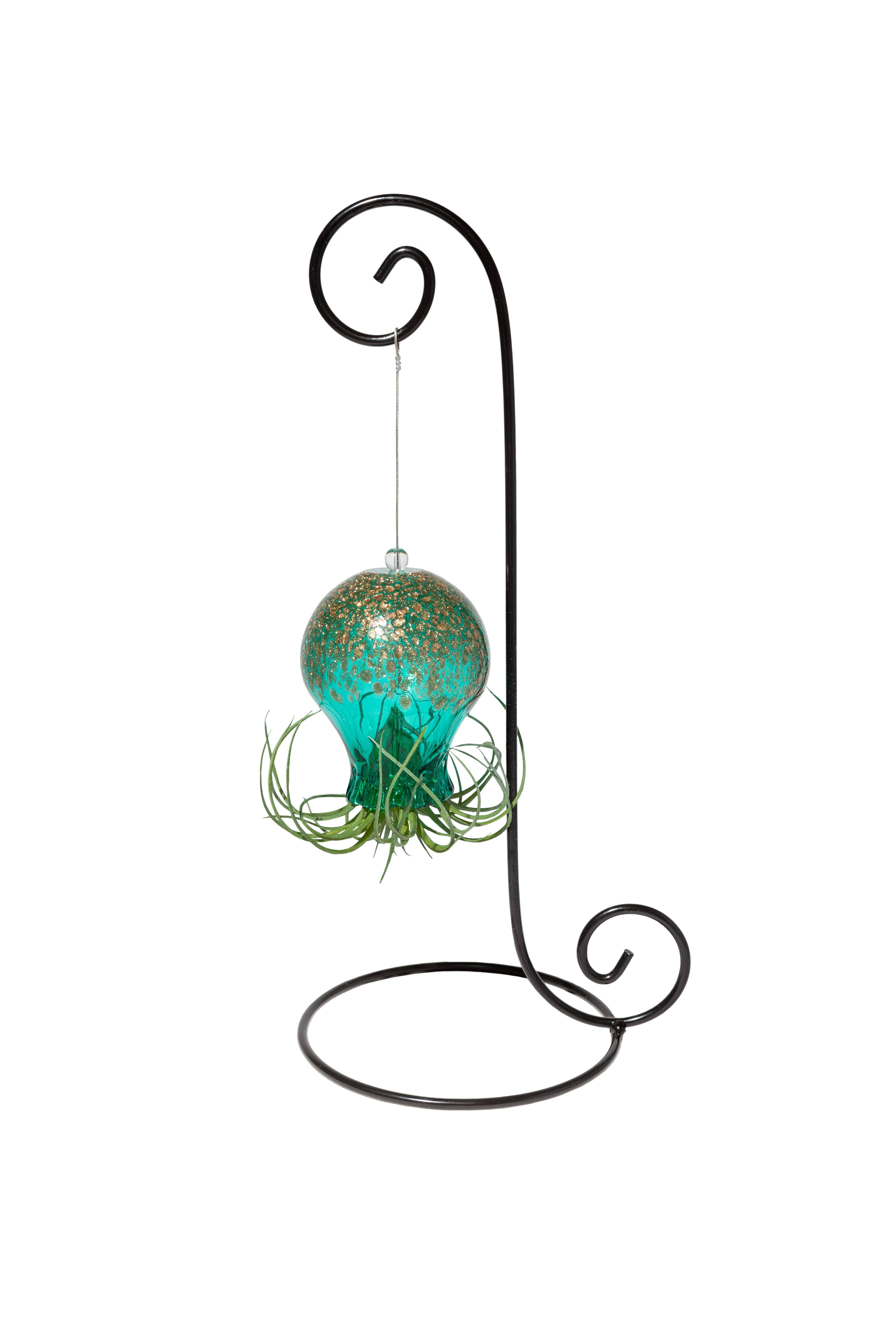 octopus air plant Octopus Hand Blown Art Glass Air Plant Holder Or Metal Stand