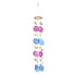 Pink / Blue Capiz Chime Round