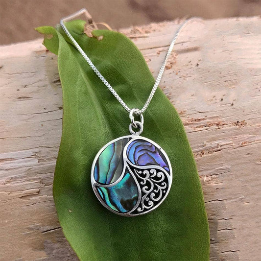 Abalone Shell Necklace - Sterling Silver