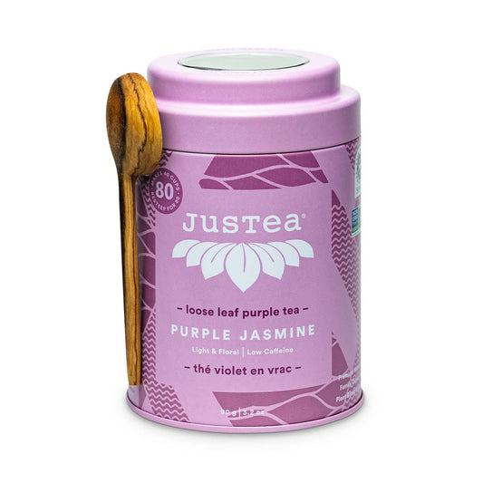 JusTea - Purple Jasmine Tin with Spoon