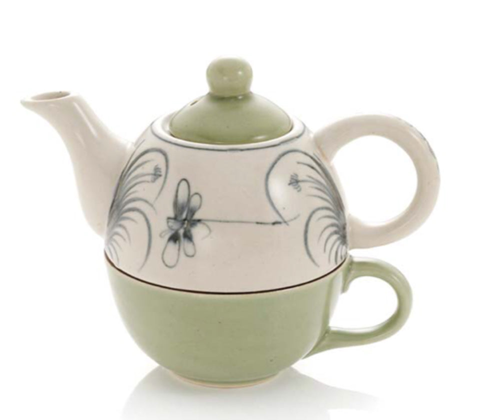 Dragonfly Tea For One - CJ Gift Shoppe