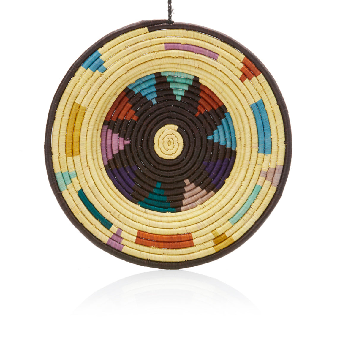 Shamba Raffia Basket Plate - CJ Gift Shoppe