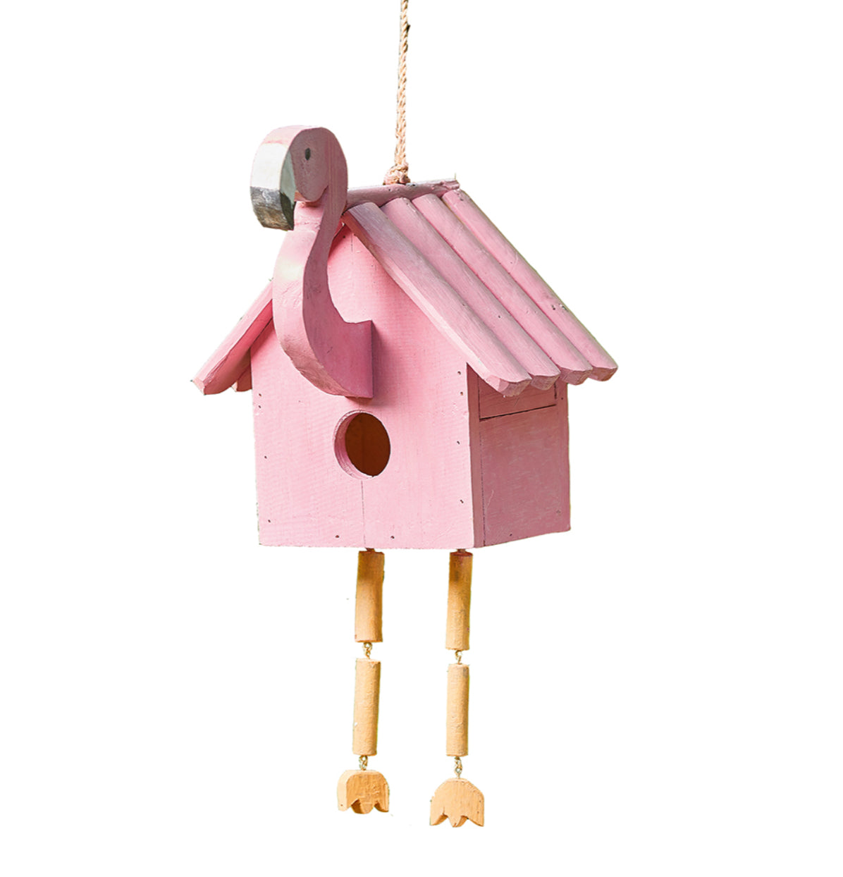 Pink Flamingo Birdhouse - CJ Gift Shoppe