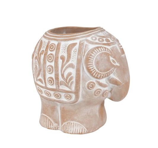 Royal Elephant Terracotta Planter - CJ Gift Shoppe