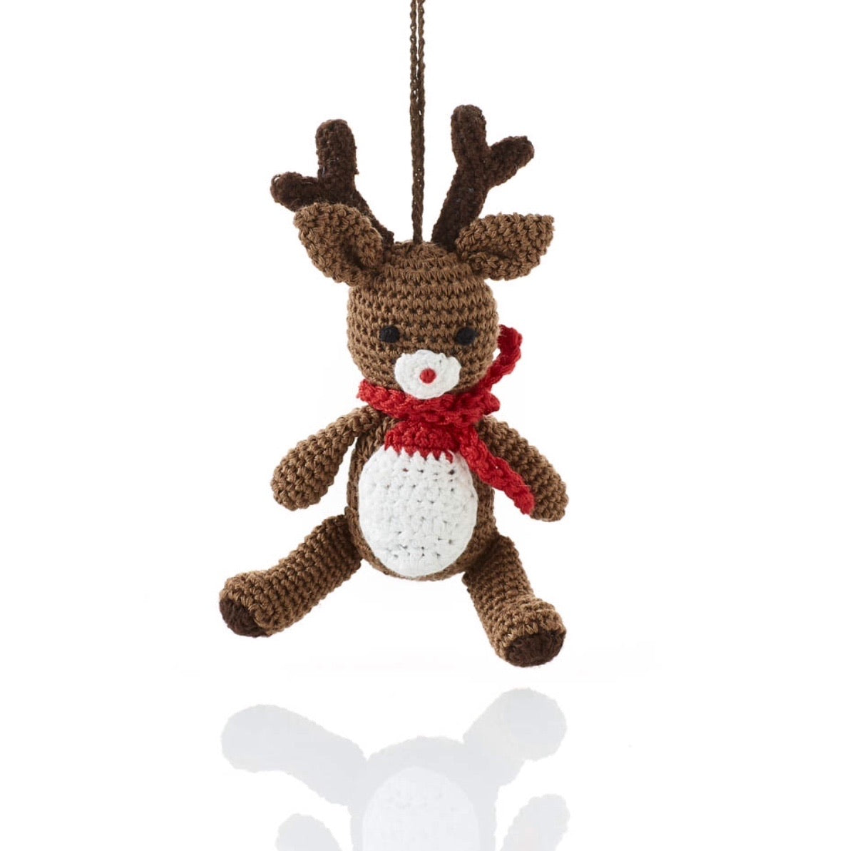 Crocheted Reindeer Ornament - CJ Gift Shoppe