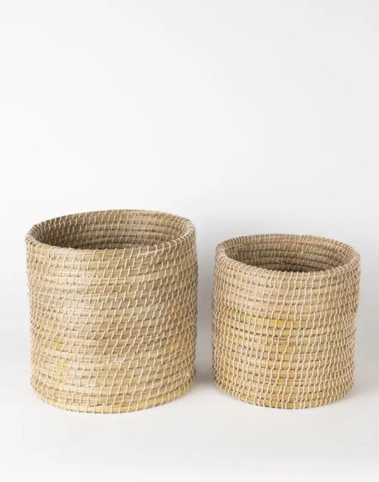 Kaisa Cylinder Basket 12” - CJ Gift Shoppe