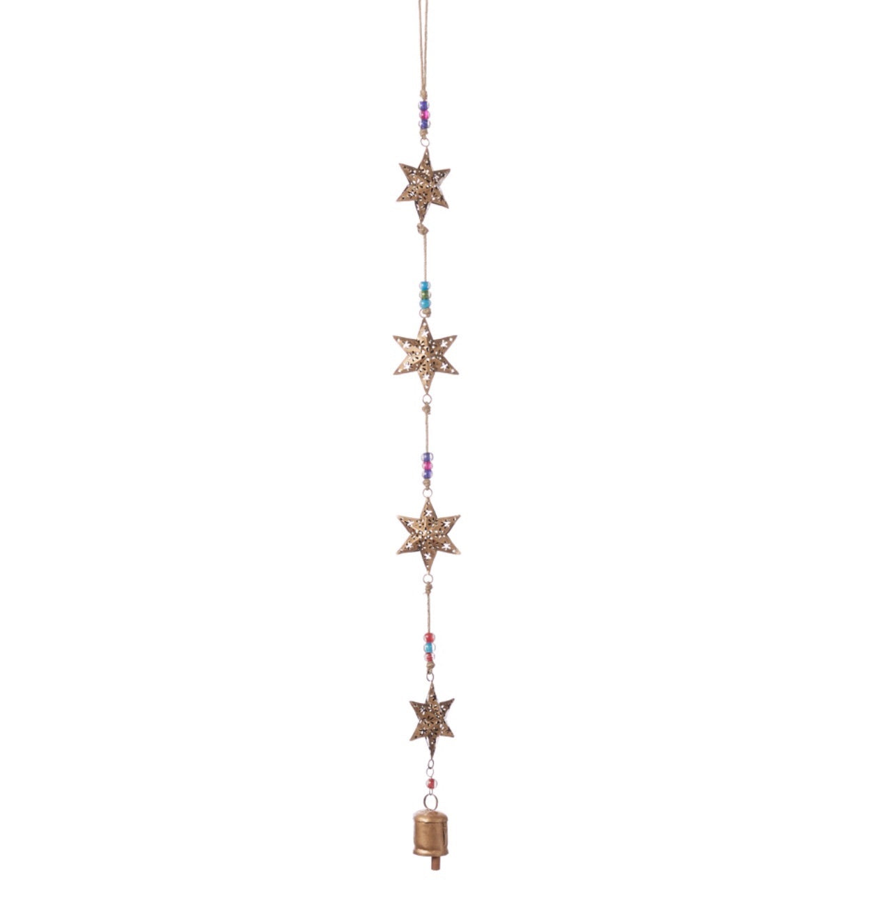 Recycled Stars Bell Hanger - CJ Gift Shoppe