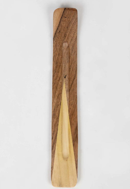 Two-Tone Wood Incense Holder - CJ Gift Shoppe