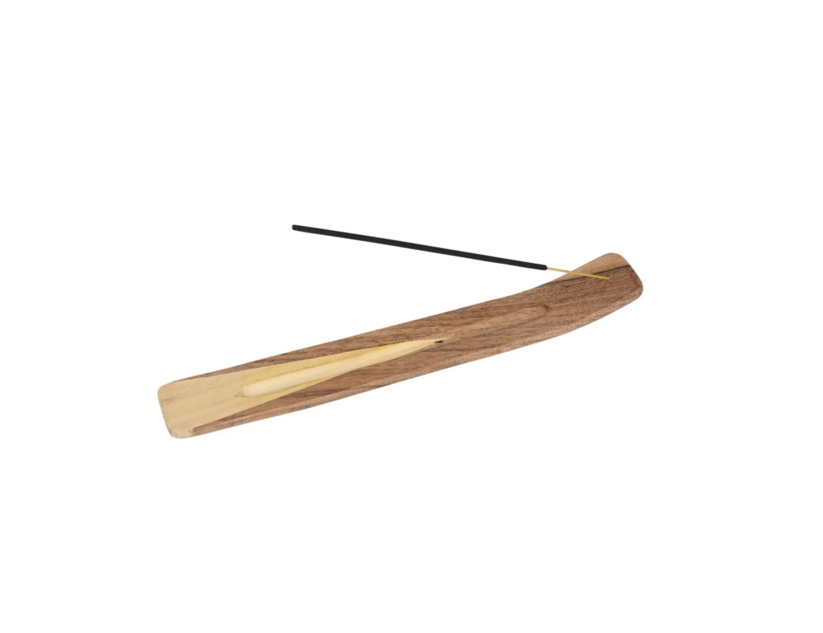 Two-Tone Wood Incense Holder - CJ Gift Shoppe
